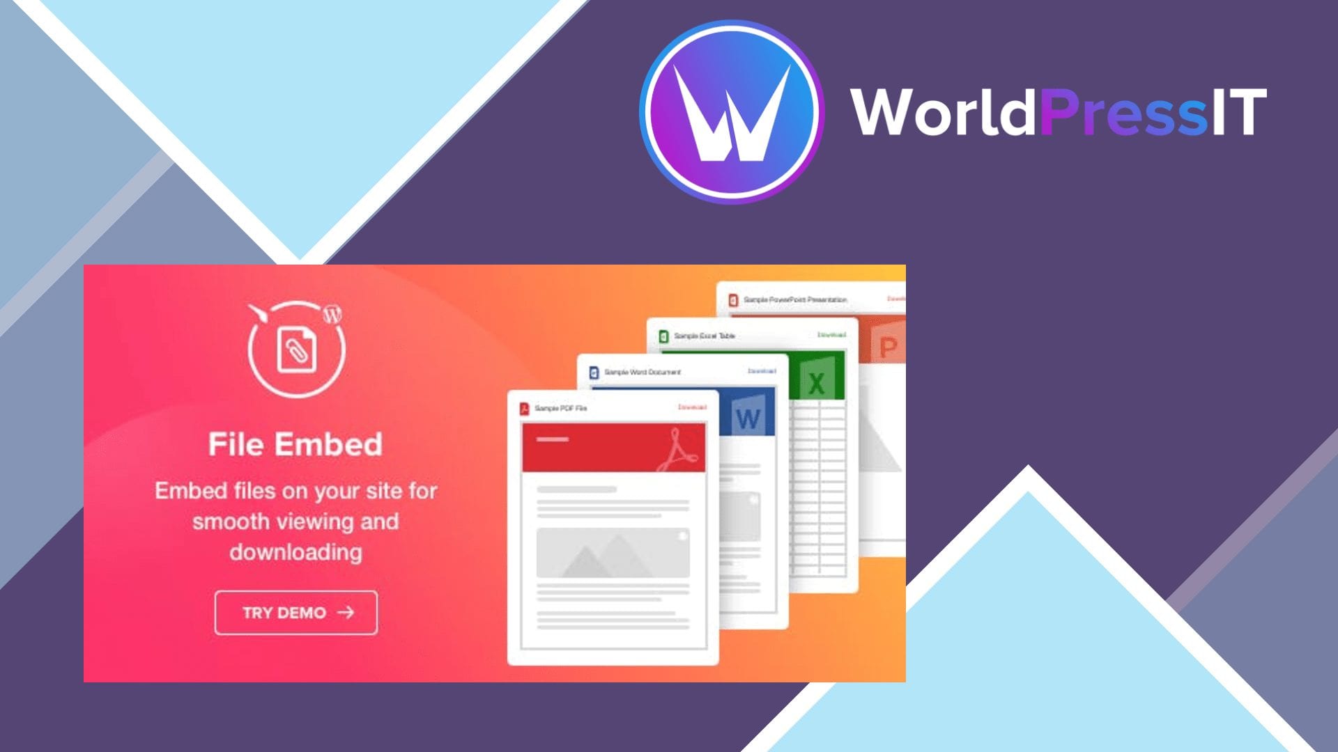 Elfsight File Embed Plugin WorldPress IT