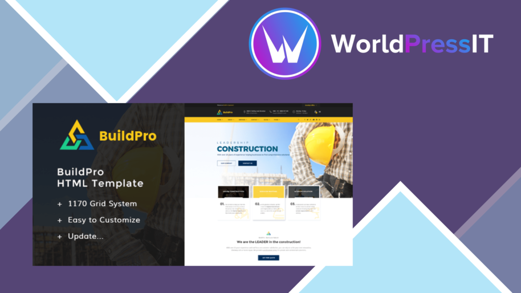 BuildPro – Business Building and Construction WordPress Theme