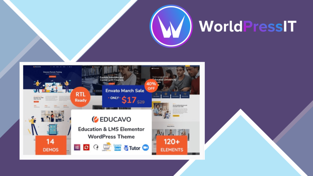Educavo – Online Courses and Education WordPress Theme