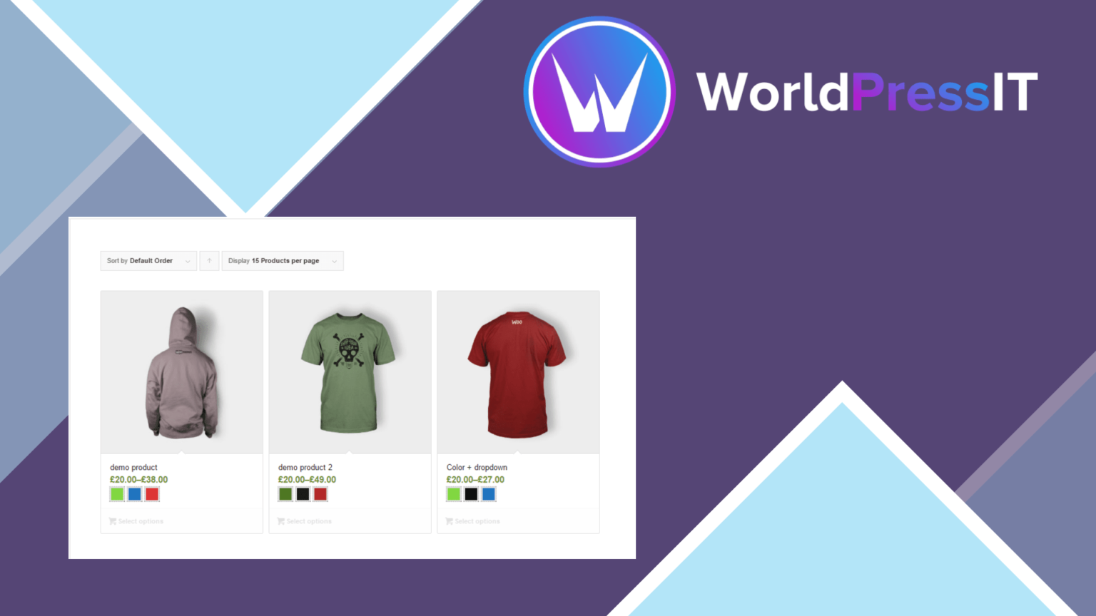 WooSwatches Woocommerce Color or Image Variation Swatches - WorldPress IT