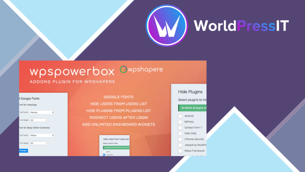 WPSPowerbox - Addon for WPShapere WordPress Admin Theme