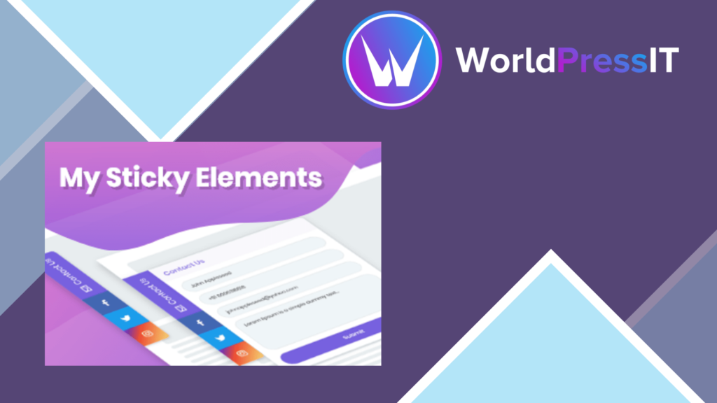 My Sticky Elements WordPress Plugin
