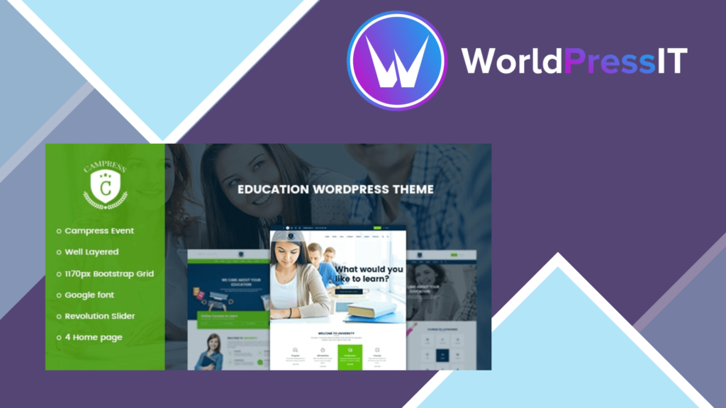 Campress - Responsive Education, Courses and Events WordPress Theme