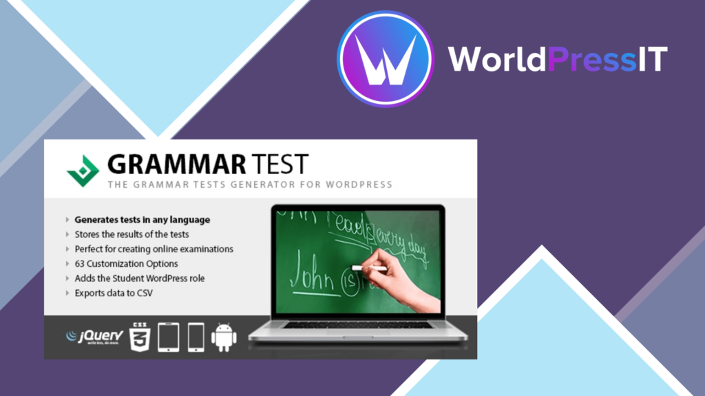 Grammar Test WordPress Plugin