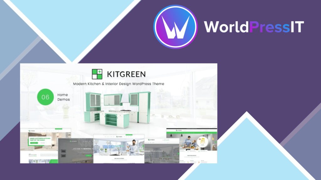 KitGreen - Modern Kitchen & Interior Design WordPress Theme