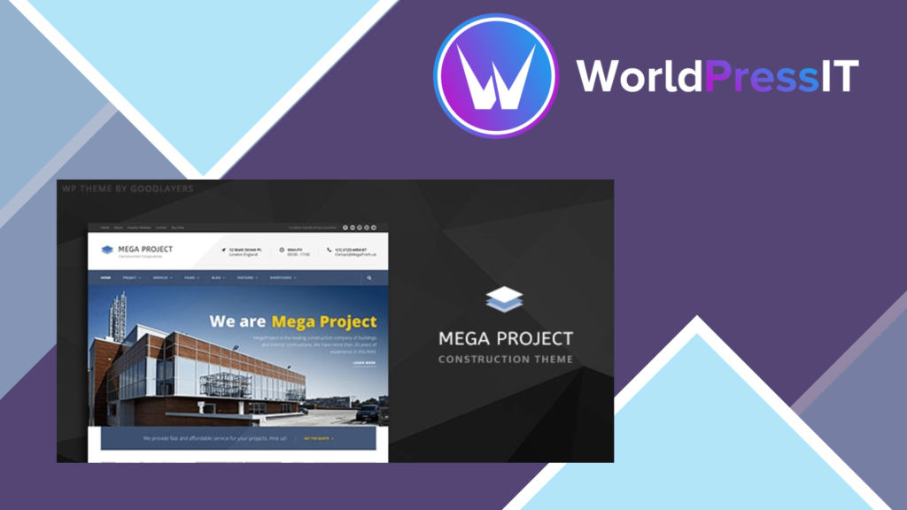 Mega Project - Construction WordPress Theme For Construction Company