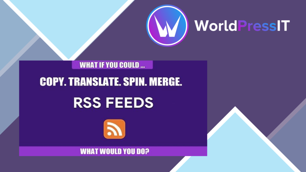 RSS Transmute - Copy, Translate, Spin, Merge RSS Feeds