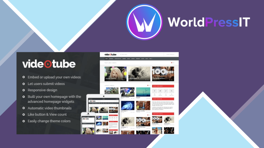 VideoTube - A Responsive Video WordPress Theme