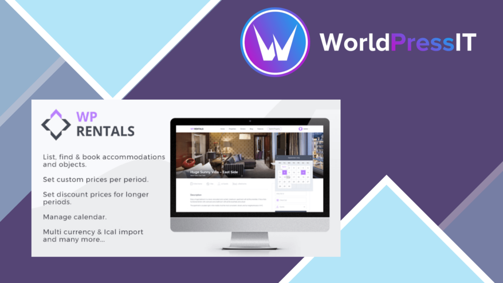 WP Rentals - Booking Accommodation WordPress Theme