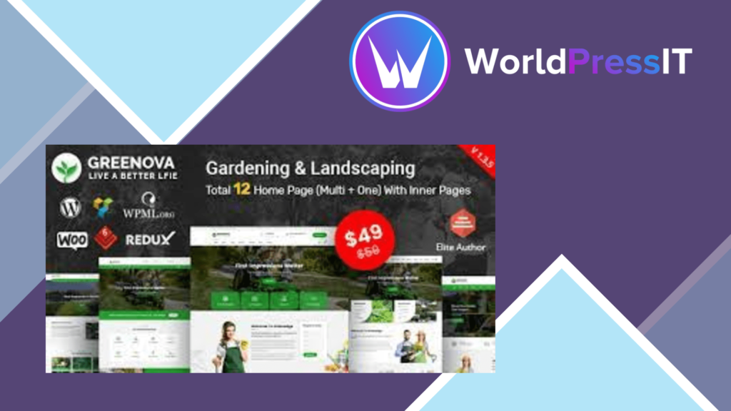 Greenova - Gardening &amp; Landscaping WordPress Theme