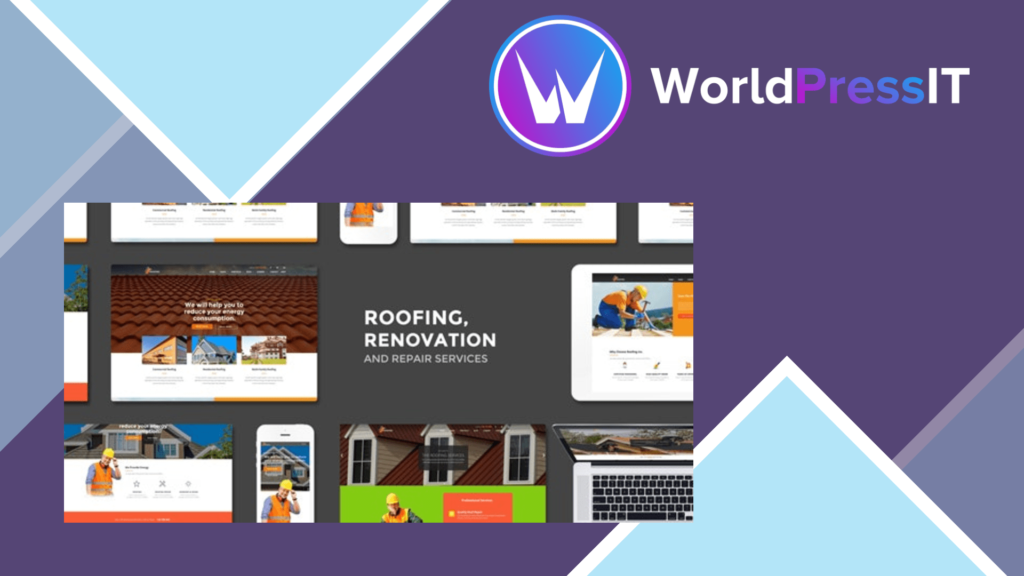 Roofing - Renovation &amp; Repair Service WordPress Theme