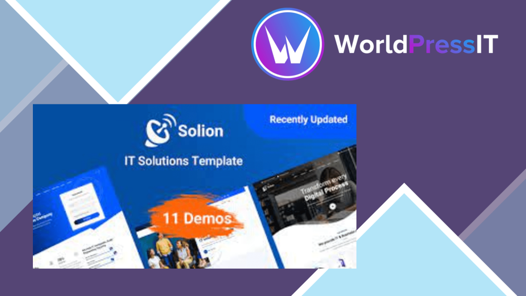 Solion - Technology &amp; IT Solutions WordPress Theme
