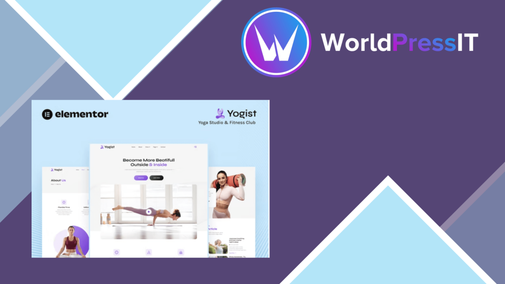 Yogist – Yoga Studio &amp; Fitness Club Elementor Template Kit
