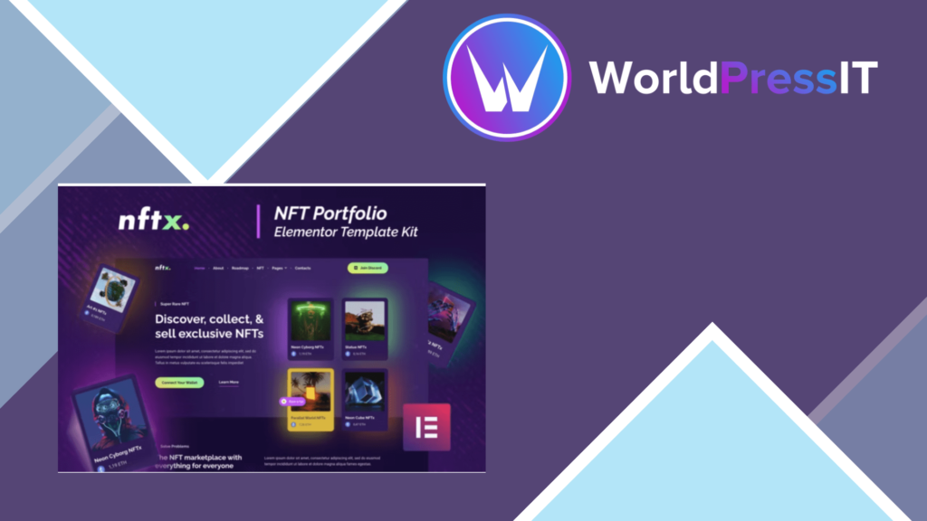 NFTx - NFT Portfolio Elementor Template Kit