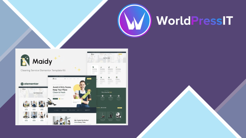 Maidy - Cleaning Service Elementor Template Kit
