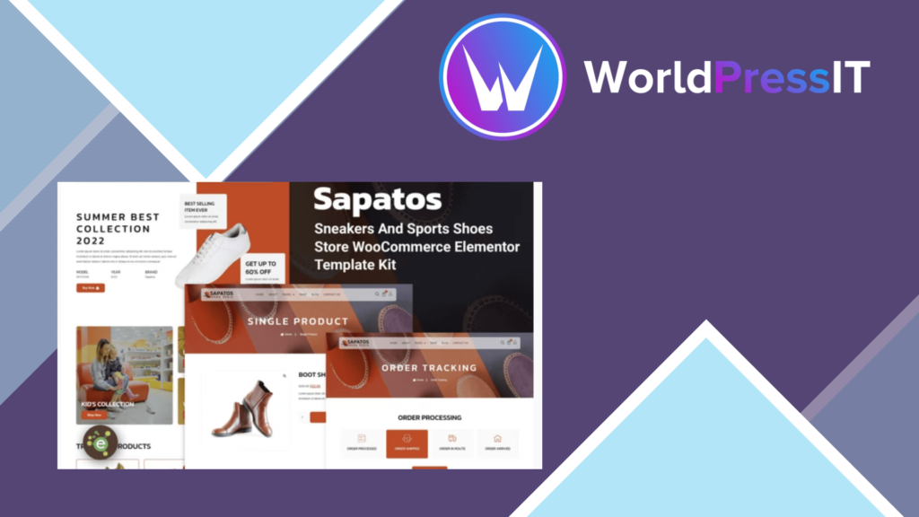 Sapatos - Sneakers and Sports Shoes Store WooCommerce Elementor Template Kit