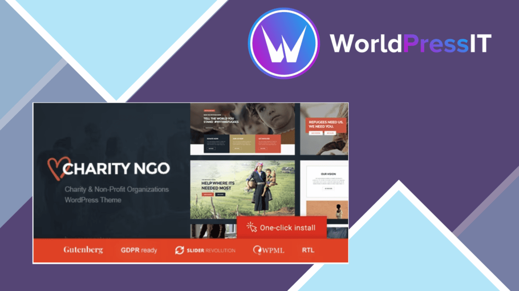 Charity NGO - Donation and Nonprofit Organization WordPress Theme