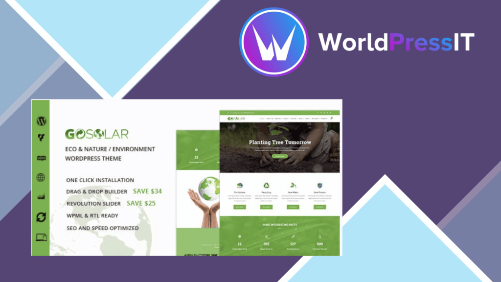 GoSolar - Eco Environmental and Nature WordPress Theme