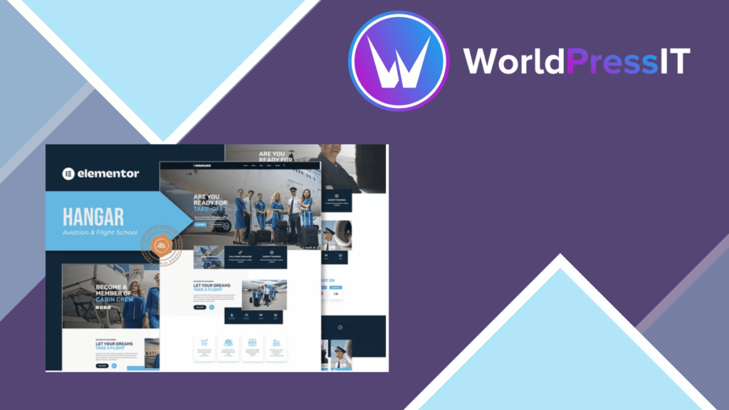 Hangar - Aviation and Flight School Elementor Template Kit