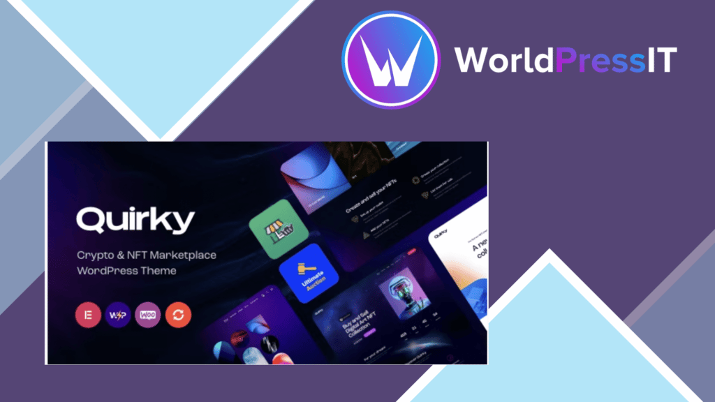 Quirky - NFT, Token and Blockchain WCFM Marketplace WordPress Theme