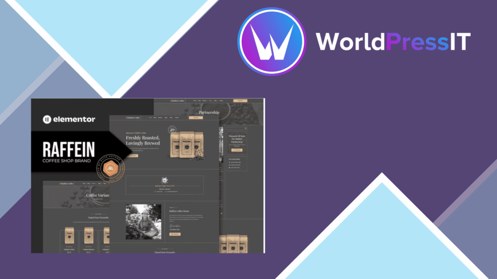 Raffein - Coffee Shop Brand Elementor Template Kit