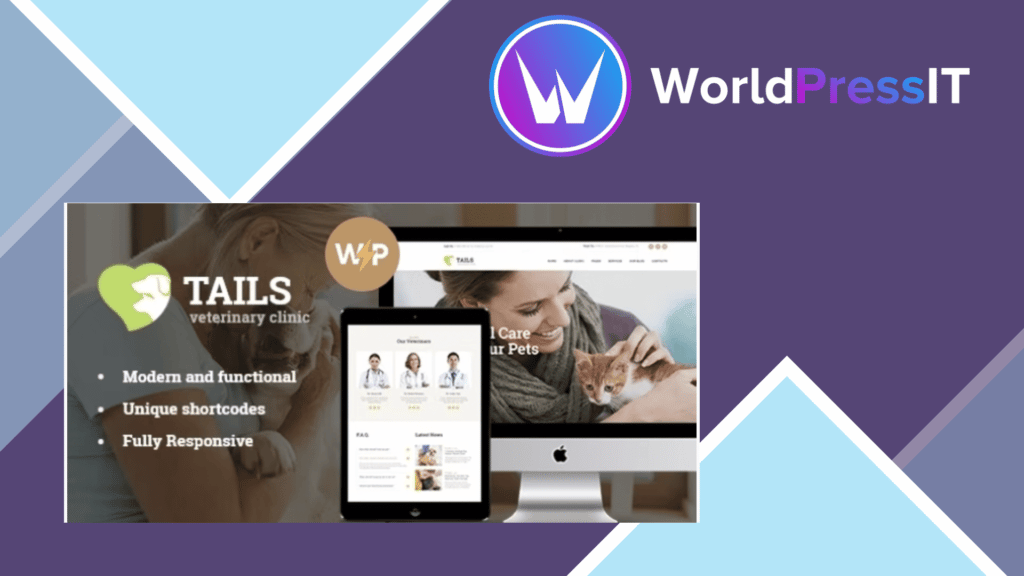 Tails | Veterinary Clinic, Pet Care and Animal WordPress Theme + Shop