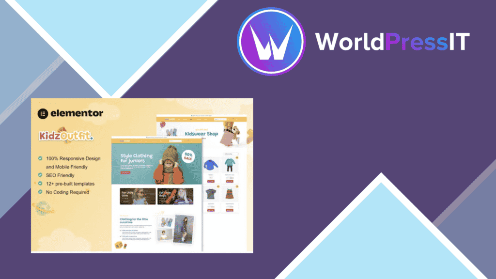 KidzOutfit - WooCommerce Kids Fashion Shop Elementor Template Kit