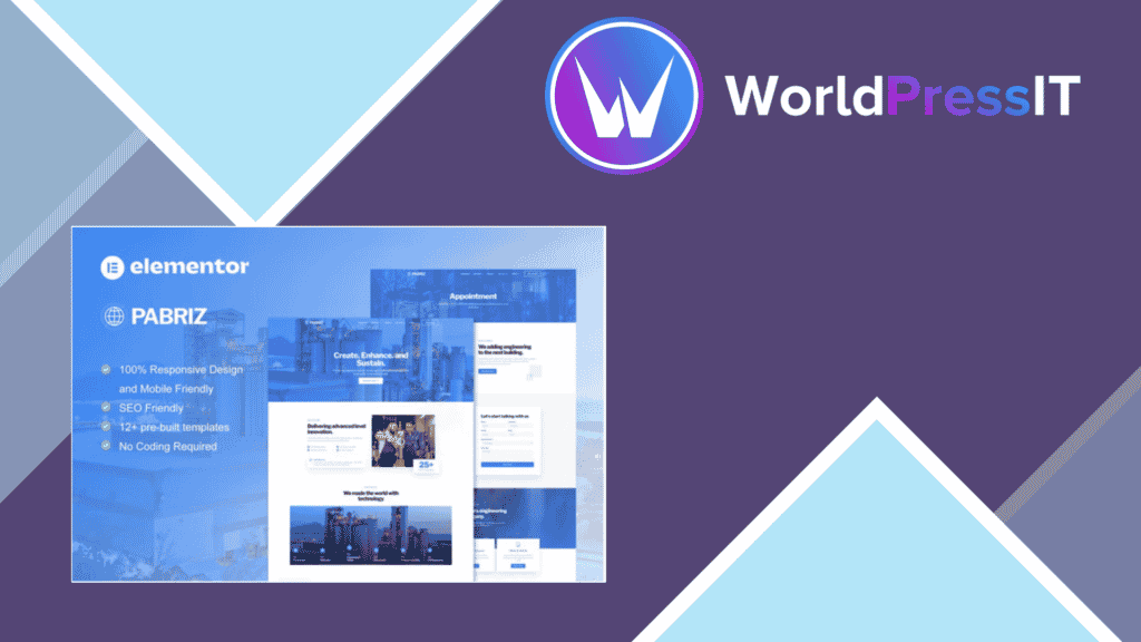 Pabriz - Engineering and Industrial Service Elementor Template Kit