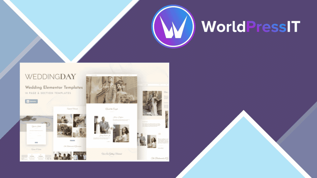 WeddingKit - Invite and Gallery Event Elementor Template Kit