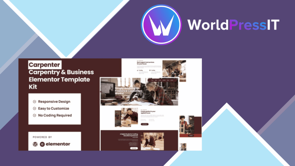 Carpenter - Business Elementor Pro Template Kit