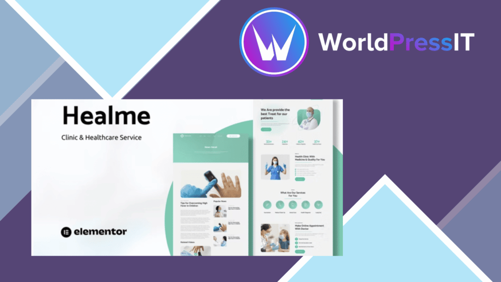 Healme - Clinic and Healthcare Service Elementor Template Kits