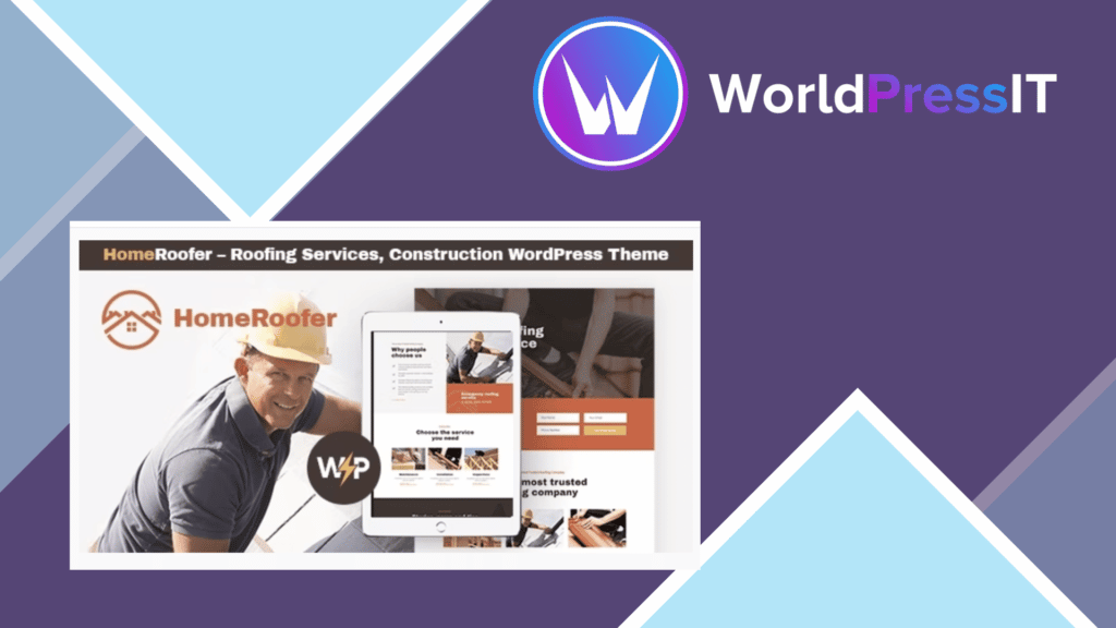 HomeRoofer | Roofing Company Services and Construction WordPress Theme
