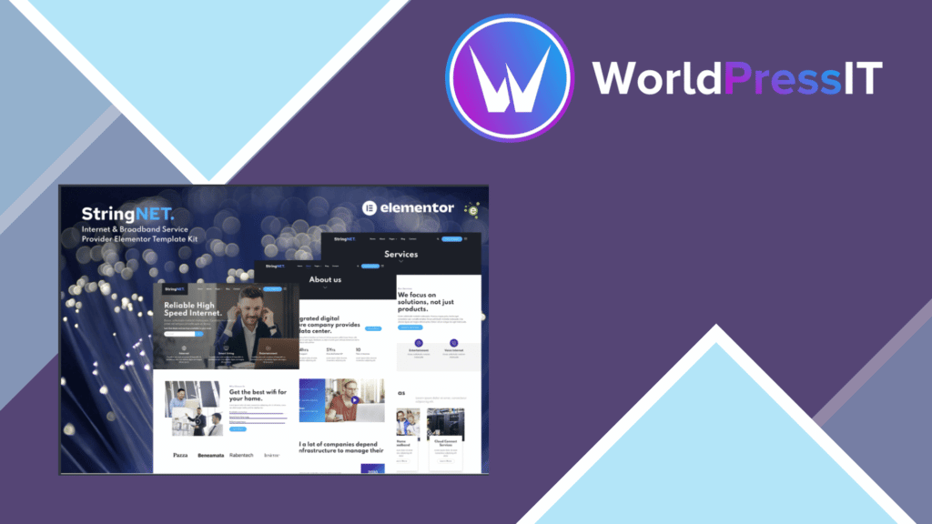 StringNET - Internet and Broadband Service Provider Elementor Template Kit