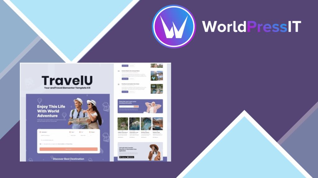 TravelU - Tour and Travel Elementor Template Kit