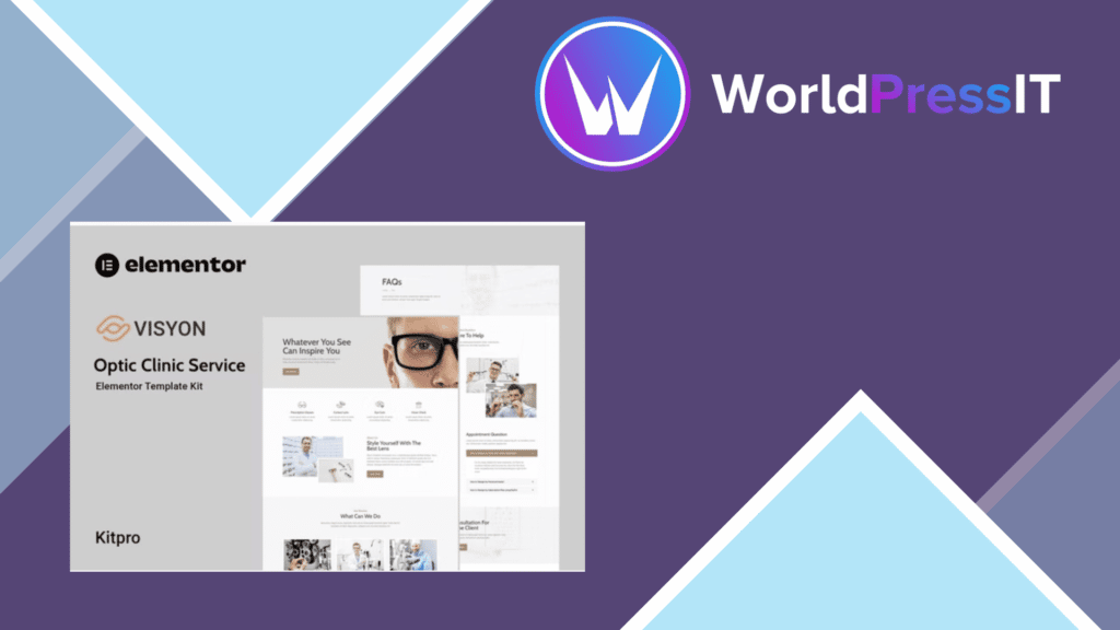Visyon - Optic Clinic Service Elementor Template Kit