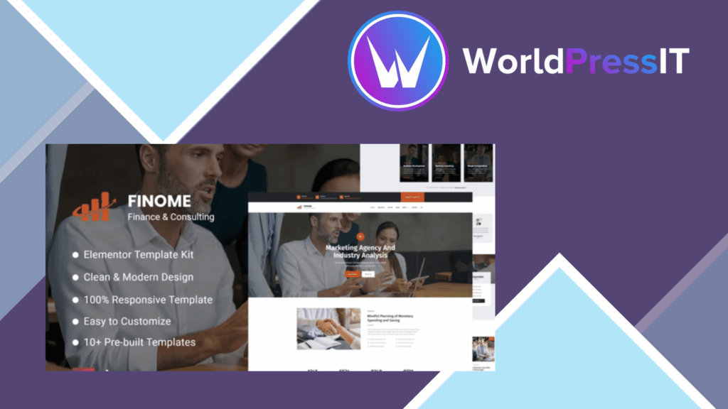 Finome - Finance and Business Elementor Template Kit