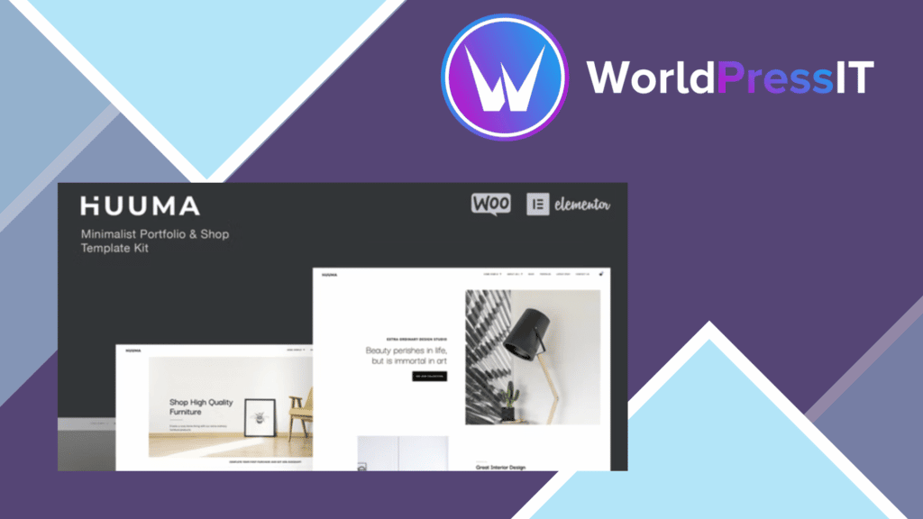 Huuma - Minimal Shop Elementor Template Kit