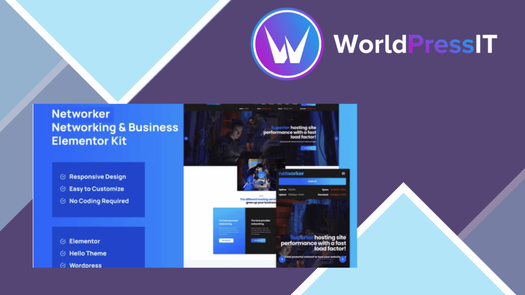 Networker - Business Services and Hosting Services Elementor Template Kit