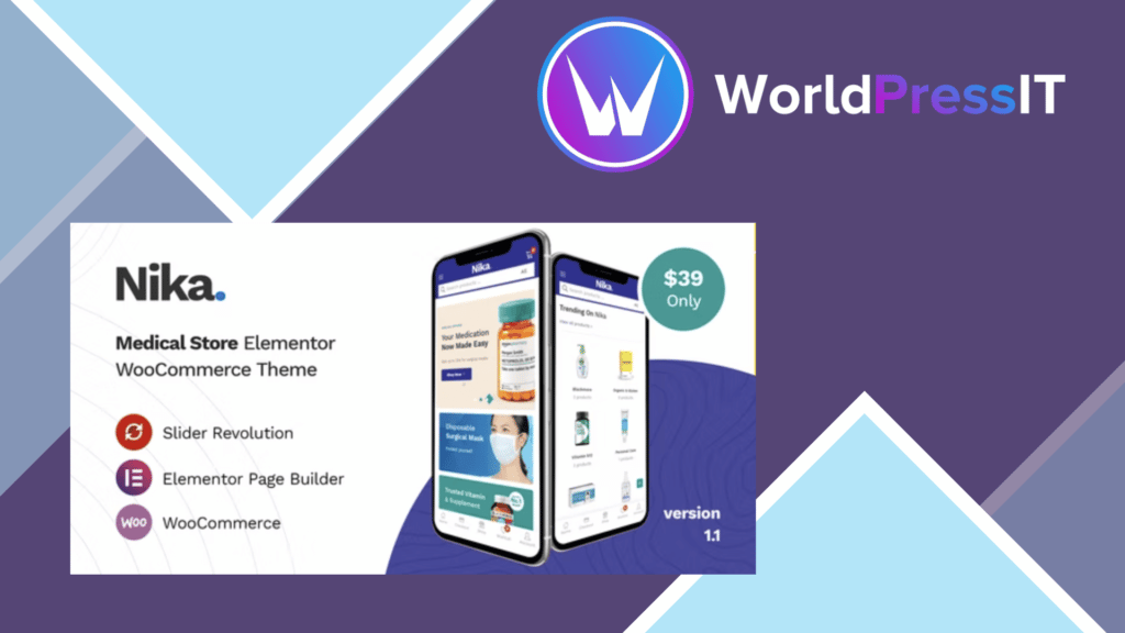 Nika - Medical Elementor WooCommerce Theme