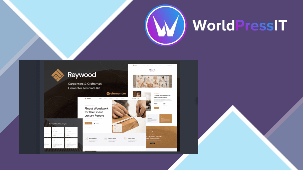 Reywood - Carpenter and Craftsman Elementor Template Kit