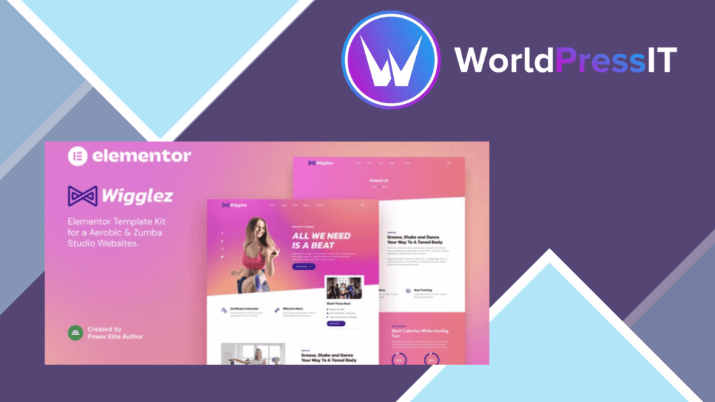 Wigglez – Aerobic and Zumba Studio Elementor Template Kit