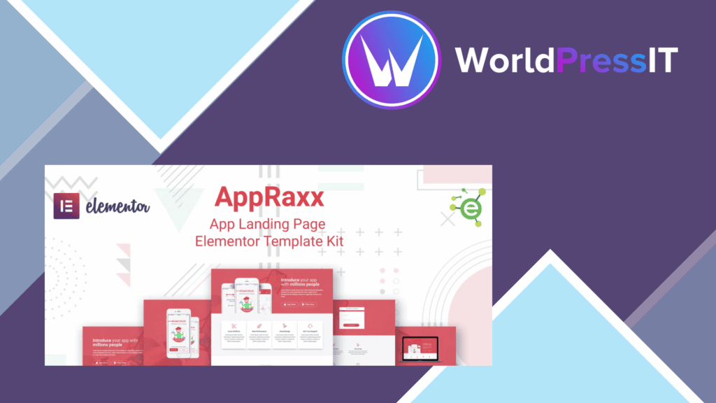 AppRaxx - App Landing Page Elementor Template Kit