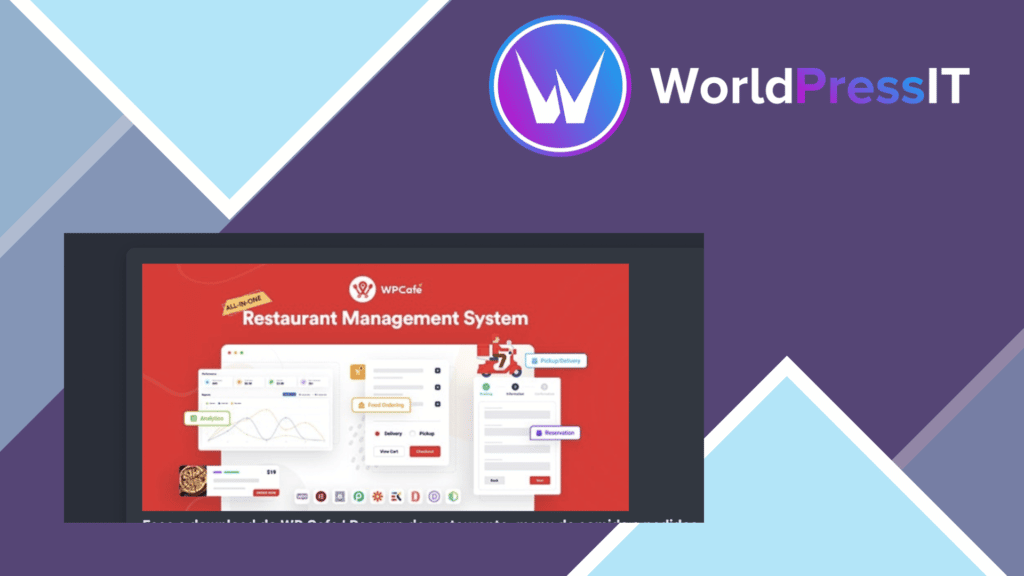 WP Cafe | Restaurant Reservation, Food Menu and Food Ordering for WooCommerce