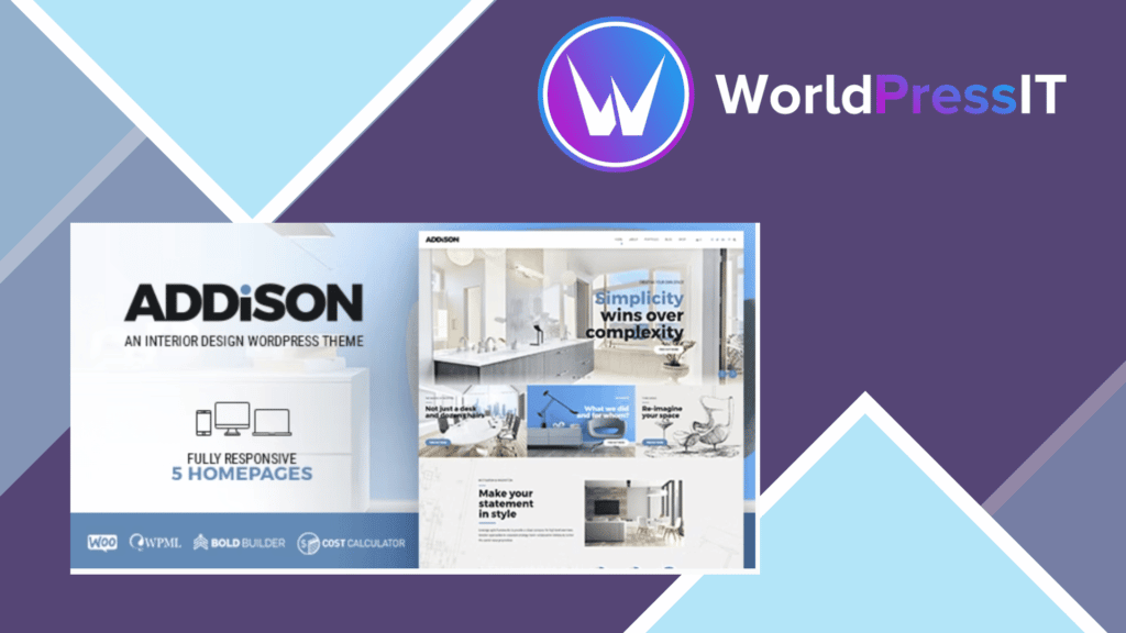 Addison - Architecture and Interior Design WordPress Theme