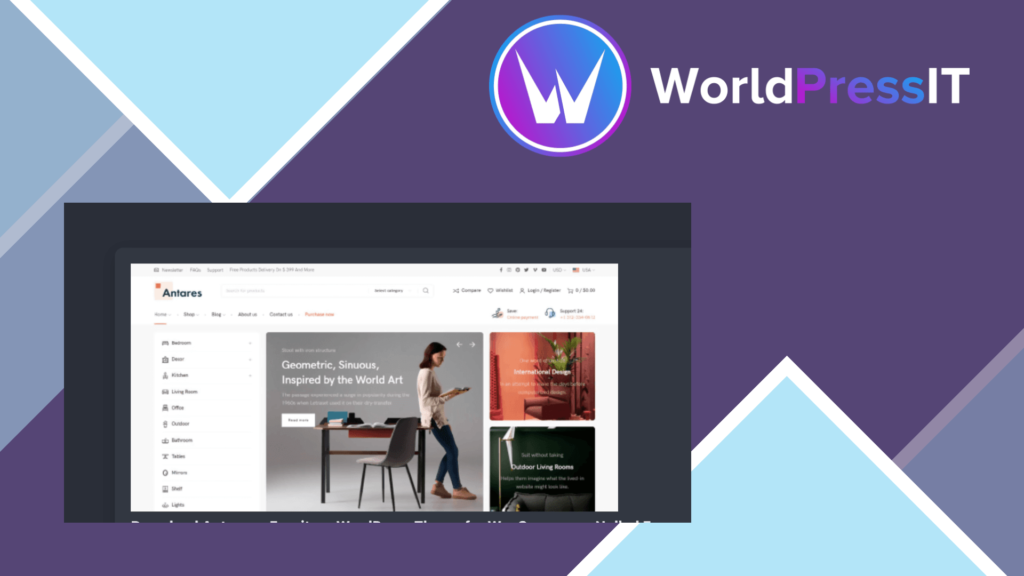 Antares - Furniture WordPress Theme for WooCommerce
