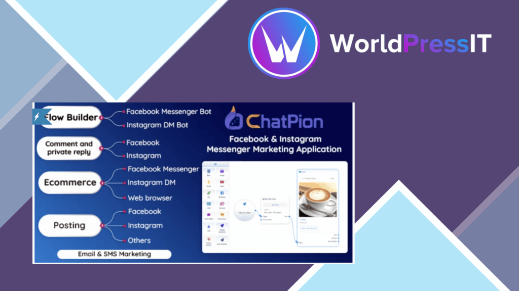 ChatPion - Facebook and Instagram Chatbot, eCommerce, SMS/Email and Social Media Marketing Platform (SaaS)