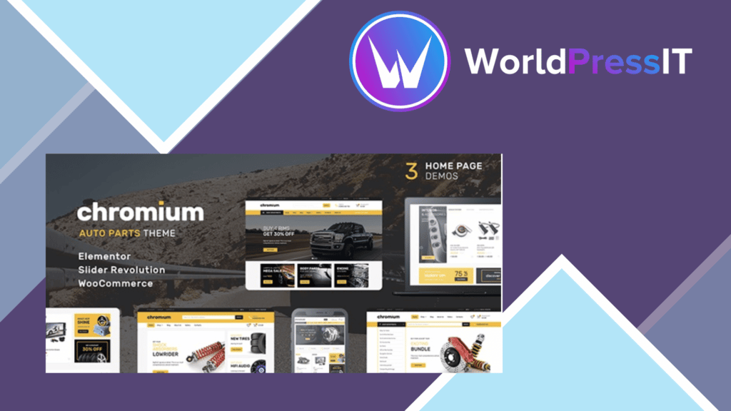 Chromium – Auto Parts Shop WordPress Woo Theme