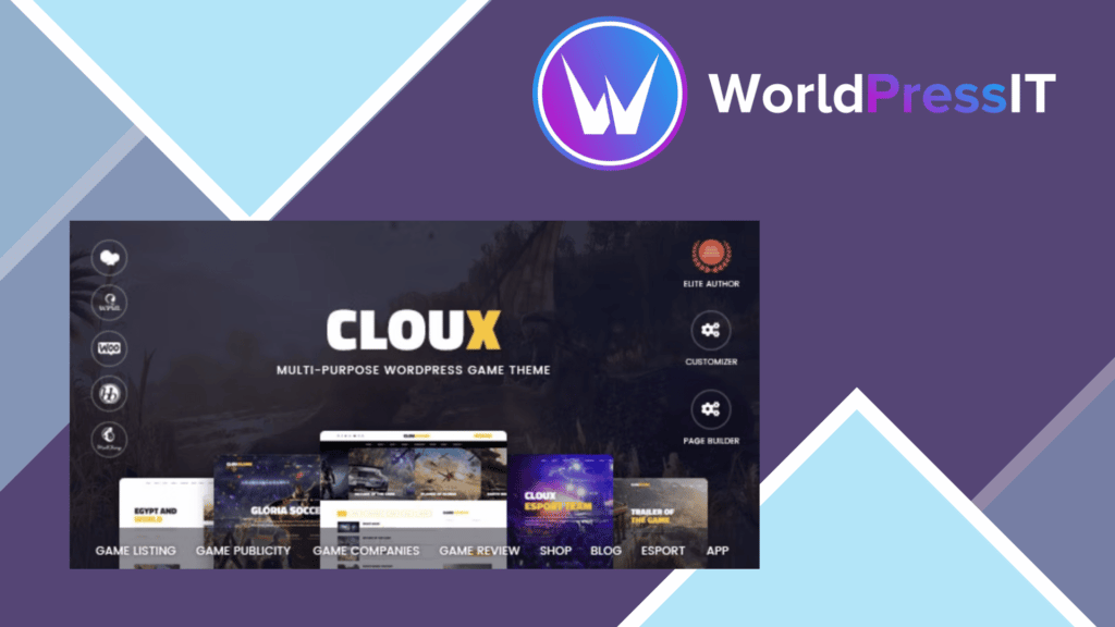 Cloux - Game and Gaming WordPress Theme