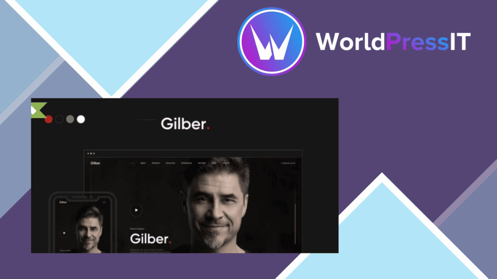 Gilber - Personal CV/Resume WordPress Theme