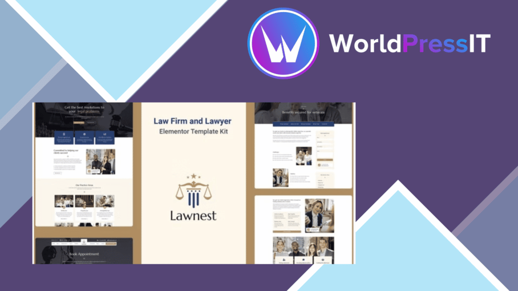 Lawnest - Law Firm and Lawyer Elementor Pro Template Kit